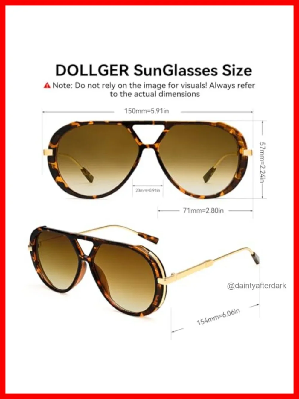 Oversized Aviator Sunglasses Retro Vintage UV400 Protection Women Men